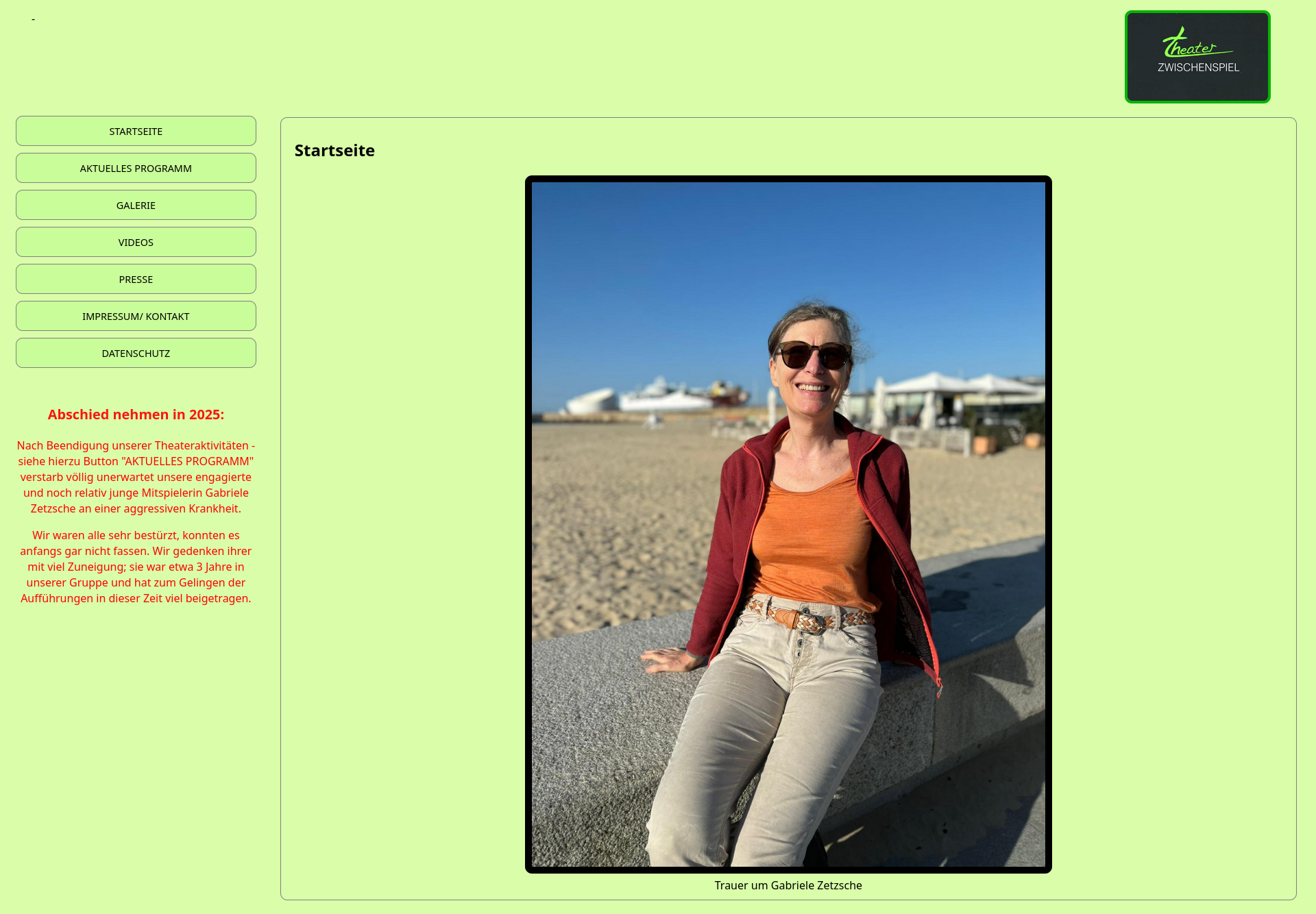 Startseite Theater Zwischenspiel